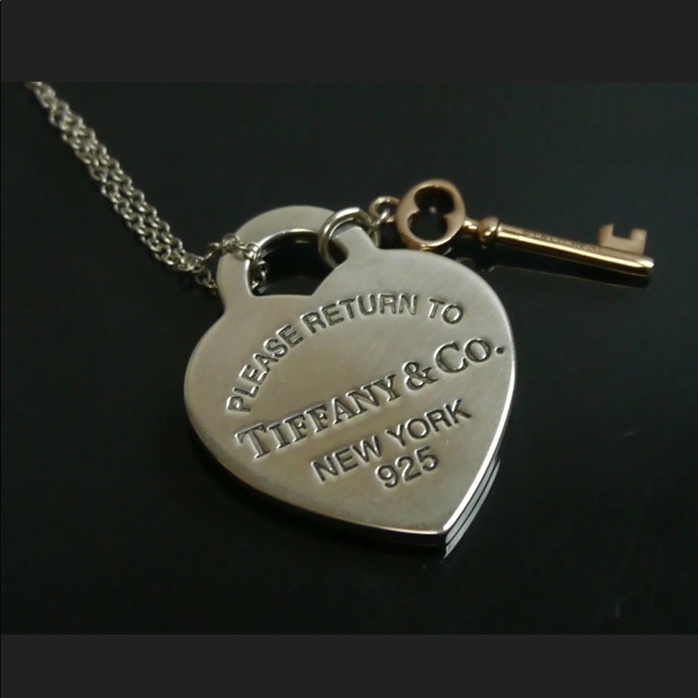 Tiffany Heart & Key Necklace